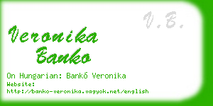 veronika banko business card