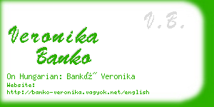 veronika banko business card